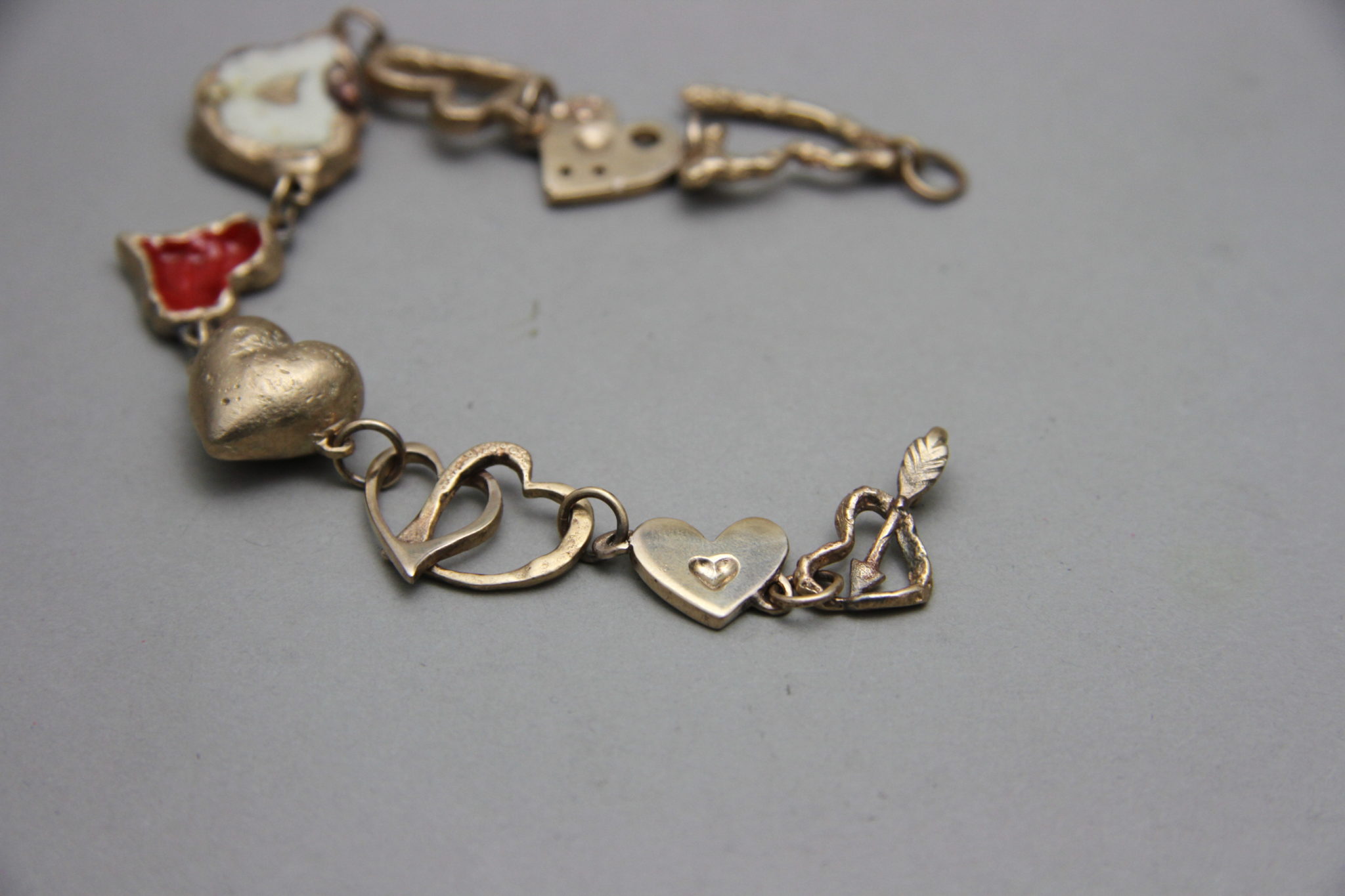 "La Freccia di Cupido" Bracciale artigianale donna in Bronzo o Argento 925, fatto a mano