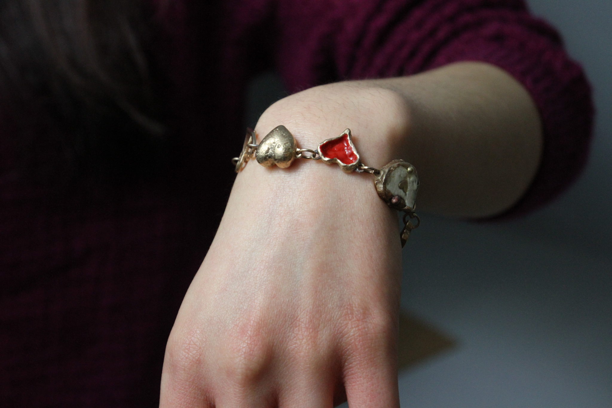 IMG_0866 "La Freccia di Cupido" Bracciale artigianale donna in Bronzo o Argento 925, fatto a mano