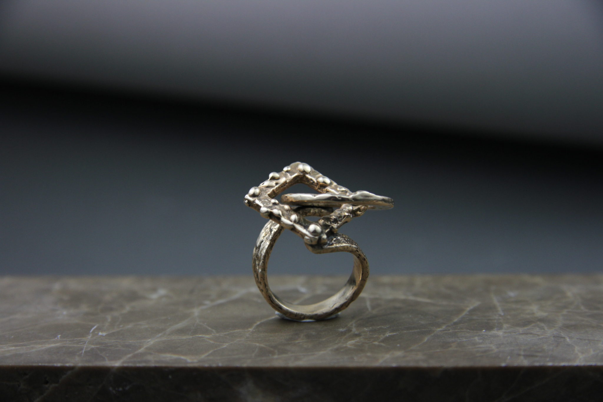 "Le Anime Ritrovate" Anello donna artigianale fatto a mano in Bronzo o Argento 925